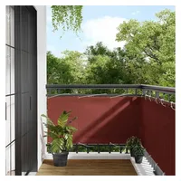 vidaXL Balkon-Sichtschutz 75 x 1000 Terrakotta  cm Polyester-Oxford