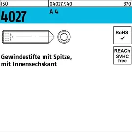 F. REYHER Nchfg. GmbH & Co. KG Gewindestift ISO 4027 M3 x 6 A 4 500 Stück