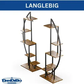 DanDiBo Ambiente Blumenregal 160 x 0 x 0 cm Schwarz