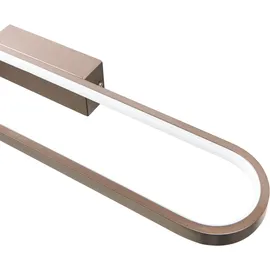 Beliani Led Spiegel- und Bilderleuchte Midou Metall Braun