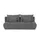 bobb Einzelsofa Isalie de Luxe ¦ grau ¦ Maße (cm): B: 206 H: 92 T: 105.0