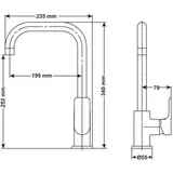 CORNAT NOIR ROUND Einhebelmischer Schwarz