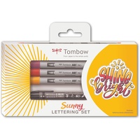 Tombow ABT Pro Marker Sunny Lettering Set sortiert, 5er-Set (LS-ABTP)