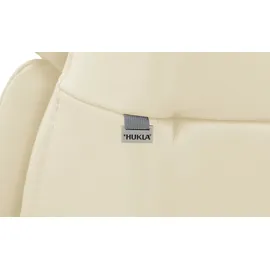Hukla Relaxsessel Pascal Leder 77 x 115 x 90 cm Creme elektrisch, drehbar