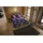 PURE luxury collection Sharira Gezeichnete Blume Blau 135 x 200 cm + 2 x 80 x 80 cm