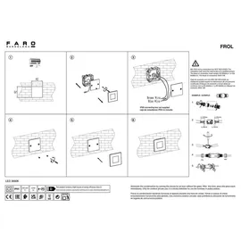 FARO Barcelona - FROL IP65, Nickel-Matt