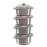 Staub, Mini Cocotte Set, 4-fach, rund, Ceramic By Staub