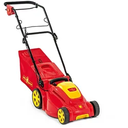 Wolf Elektromäher A340 Mähen + Mulchen Schnittbreite 34 cm höhenverstellbar 35l Fangkorb 1400 W