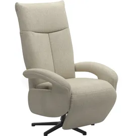 sit&more TV-Sessel Zoe 74 x 112 x 82 cm Beige mit Kopfteilverstellung & 360° Drehfunktion