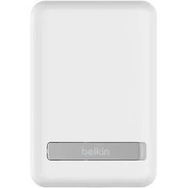 Belkin BOOST CHARGETM Magnetisches drahtlose Powerbank 5000mAh, Standfuß, weiß