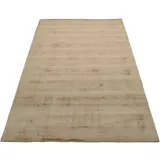 my home Teppich »Shirley«, rechteckig, Handweb Teppich, aus weicher Viskose, handgewebt, Wohnzimmer, 78533664-6 beige 12 mm,