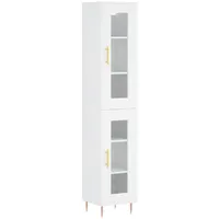 VidaXL Highboard Weiß 34,5x34x180 cm Holzwerkstoff