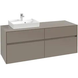 Villeroy & Boch Collaro Waschtischunterschrank C07400VR 140x54,8x50cm, Waschtisch links, graphite