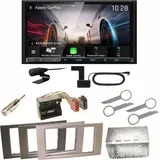 Kenwood DMX8021DABS Android Auto Einbauset für Ford Focus C-Max Fiesta Transit