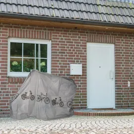 Relaxdays Fahrradgarage Kunststoff grau