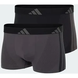 adidas Active Micro Stretch Seamless Boxershorts Schwarz / Grau XL 2er Pack