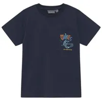 Color Kids Rundhalsshirt in Dunkelblau - 104