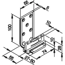 HAWA Confort 120,1-teilig, spielfreie Bodenführung,