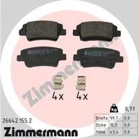 ZIMMERMANN Bremsbelagsatz, Scheibenbremse