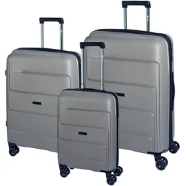 check.in ST. LOUIS Koffer-Set 3-tlg. taupe/blau