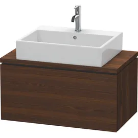 Duravit L-Cube 82x47,7cm, Nussb geb., f Kons, 1 Auszug