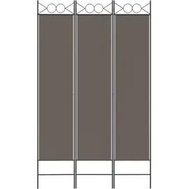 vidaXL 3-tlg. Paravent Anthrazit 120x200 cm Stoff