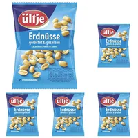 ültje Erdnüsse geröstet & gesalzen (1 x 200 g) (Packung mit 5)