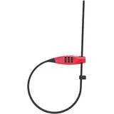 ABUS Combiflex Travelguard Kabelschloss, Zahlenkombination rot (95600)
