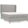 vidaXL Boxspringbett 140 x 200 cm Hellgrau