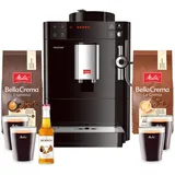 Melitta Caffeo Passione F530-102 schwarz inkl. 1kg Bohnen + Karamellsirup + 4 Gläser