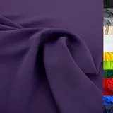 TOLKO Modestoff Dekostoff universal Stoffe zum Nähen Meterware Dekorieren | Blickdicht, knitterarm | 150cm breit Bekleidungsstoffe Dekostoffe Vorhangstoffe Basteln Patchwork (Aubergine)