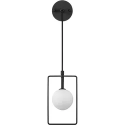 Schwarze Wandleuchte 14x15x40cm WellHome Baikal