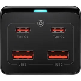 Baseus GaN3 Pro / + 2xUSB-C + AC, 100W schwarz