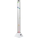 GLOBO LED Wassersäule, Kunststoff klar, 5x Deko-Fische, H 120 cm