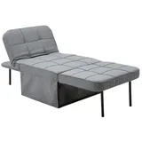 prestige home living outdoor 2 in 1 Schlafsofa, ca. 67 x 76 x 41 cm - Dunkelgrau