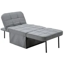 prestige home living outdoor 2 in 1 Schlafsofa, ca. 67 x 76 x 41 cm - Dunkelgrau