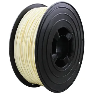 1kg 3D Filament PLA PET ABS TPU 1,75mm 1000g 1.75mm Vakuumiert inkl. Silicapad viele Farben (Hellelfenbein, PLA)