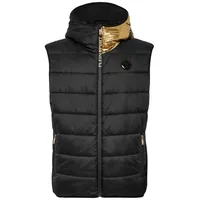 PLEIN SPORT Kurzweste Scratch schwarz M (46)