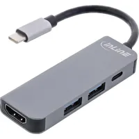 InLine Multifunktions-Hub, 2x USB-A HDMI PD 87W, USB-C 3.0