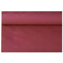 Papstar Papiertischtuch mit Damastprägung 6 m x 1,2 m Bordeaux