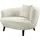 Atlantic Home Collection Loungesessel "Olivia", beige (creme), B:116cm H:76cm T:90cm, ATLANTIC HOME COLLECTION, Sessel, XXL-Sessel, Nierenform-Sessel mit Zierkissen im Originalbezug