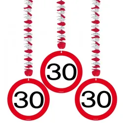 30. Geburtstag Verkehrsschild Rotorspiralen