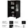 OTTO home Vitrine Modo 80 x 34,5 x 140 cm Schwarz/Weiß