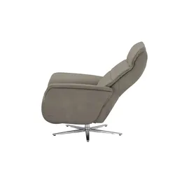 HIMOLLA Fernsehsessel 7051 Leder 74 x 113 x 86 cm Braun mit Kopfteil