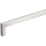 SO-TECH® Möbelgriff Stangengriff E8, aus echt Edelstahl, Profil eckig 10x10 mm (1-St), gebürstet, Bohrlochabstand 736 mm, mit Schrauben silberfarben Bohrlochabstand: 736 mm | 1 cm x 74.6 cm x 3.2 cm