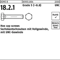 Industrial Quality Supplies ASME B 18.2.1 Sechskantschraube UNC VG
