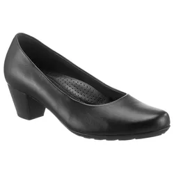 Pumps GABOR "ST.TROPEZ", Damen, Gr. 37, schwarz, Kalbsleder, klassisch, Schuhe, Abendschuh, Festtagsschuh,Trichterabsatz, mit Gummilaufsohle