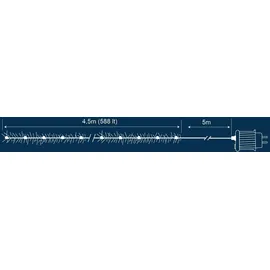 Trendline LED-Lichterkette Cluster Außen 4,5 m warmweiß-transparent
