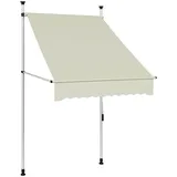 vidaXL Klemmmarkise 100 cm creme