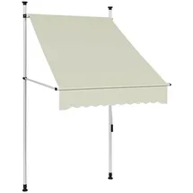 vidaXL Klemmmarkise 100 cm creme